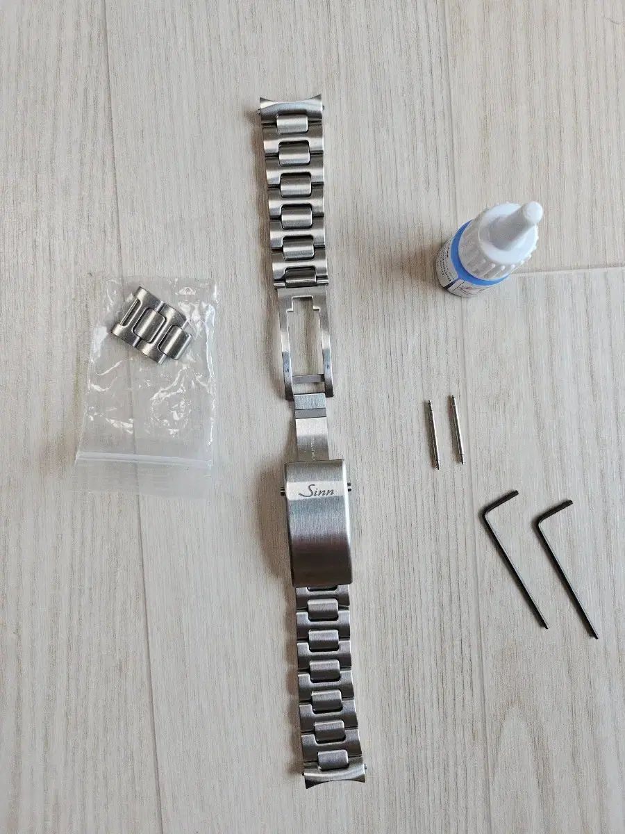 新モデル Sinn 356 用 2連 スチール ブレスレット