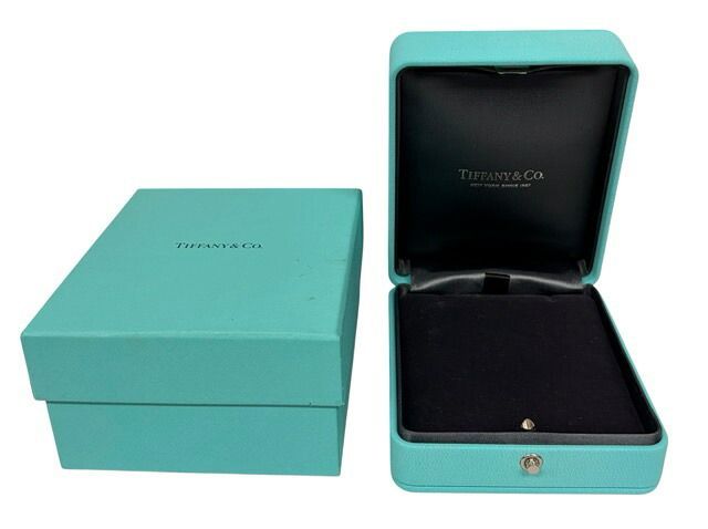 ティファニー ケース 化粧箱　ネックレスケース ペンダントケース 空箱 BOX ケース TIFFANY ブラック 黒 ネックレス用 内箱　外箱　