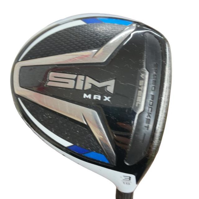 【中古】 テーラーメイド SIM MAX 3W フェアウェイウッド FW TENSEI BLUE TM50(FW) (フレックスR) メンズ 男性用 右利き 右用 Dランク ゴルフクラブ