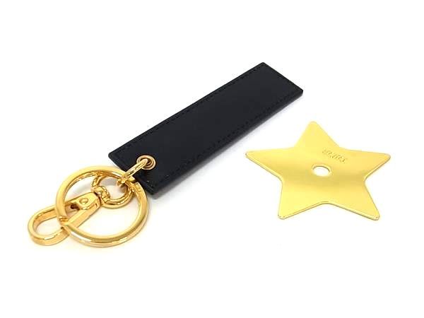 □極美品□ ChristianDior クリスチャンディオール レザー キーリング