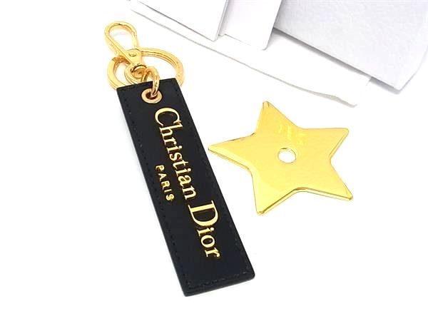 □極美品□ ChristianDior クリスチャンディオール レザー キーリング