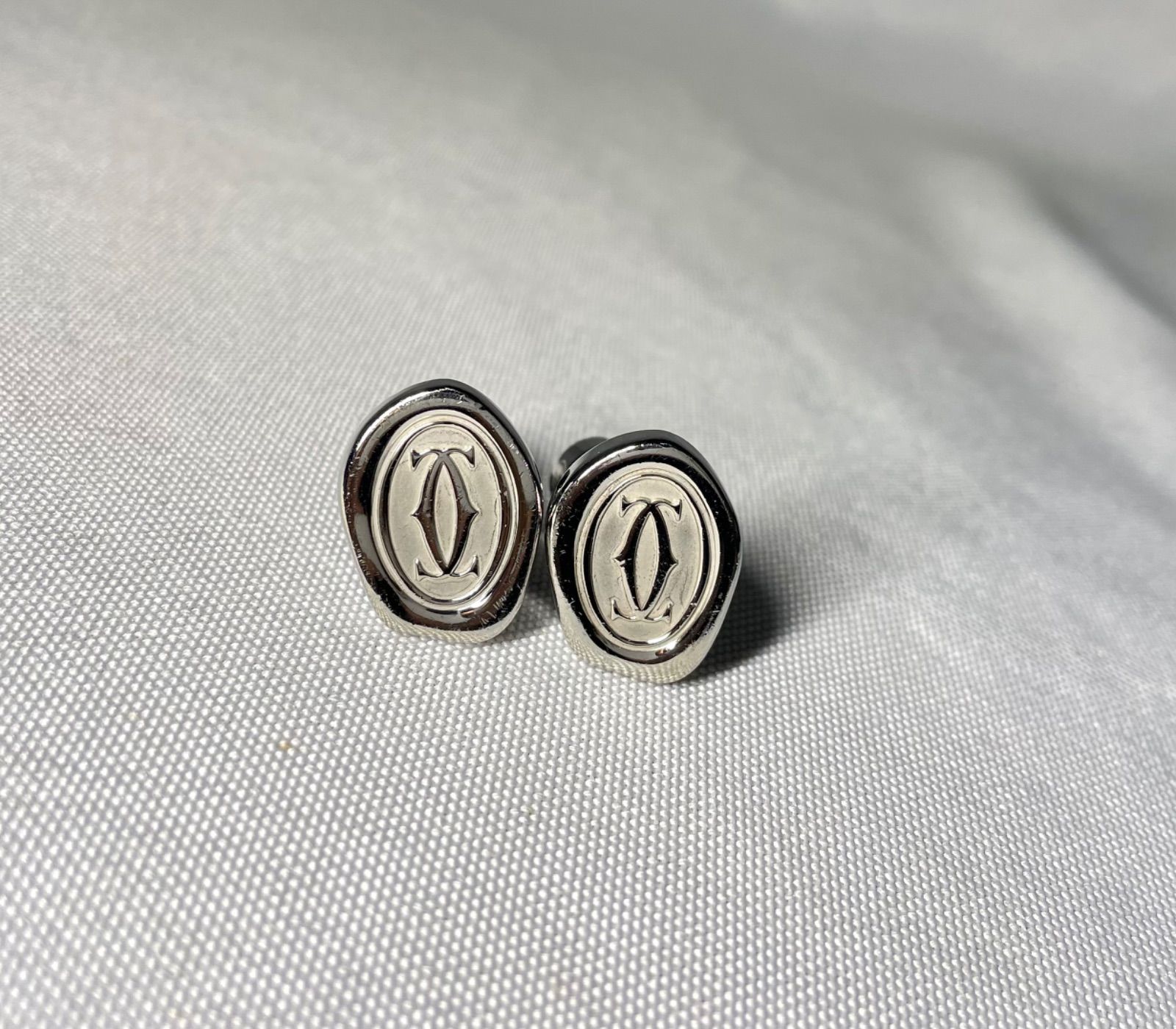 CARTIER カルティエ カフス ロゴ SV925 シルバー Cartier カルティエ