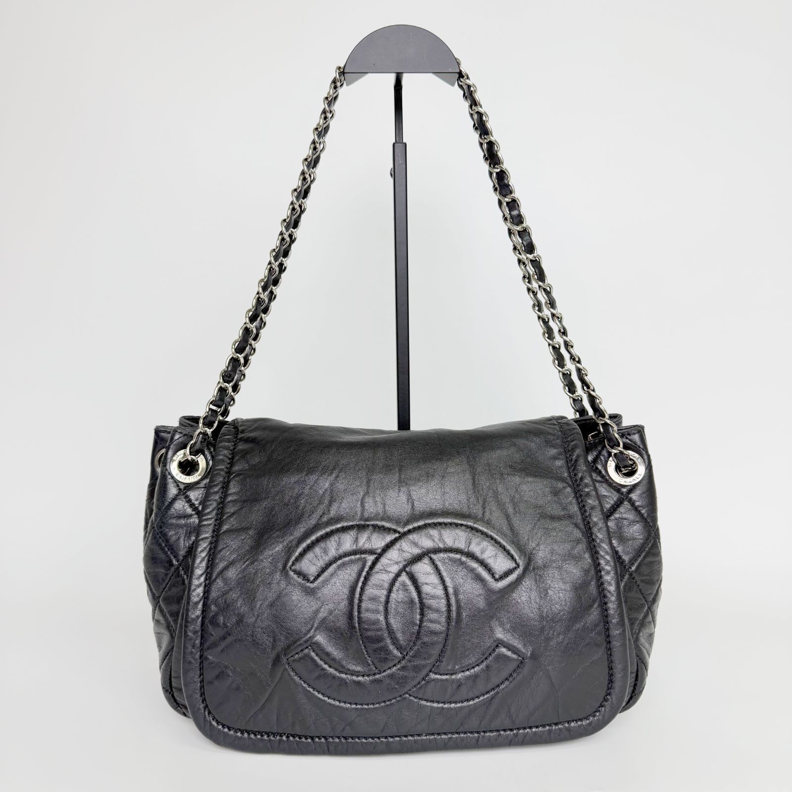 中古】CHANEL シャネル ココマーク チェーンショルダー ショルダー 