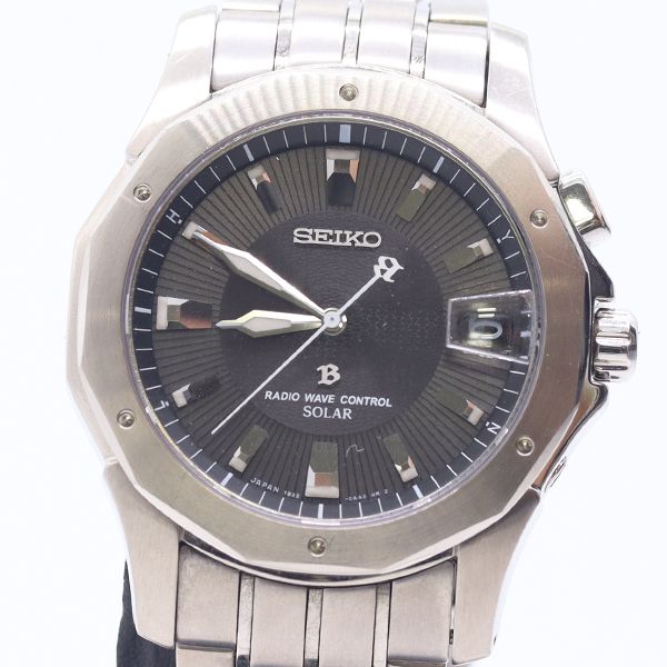 動作品】SEIKO セイコー ブライツ 電波ソーラー チタン 7B22 良品 稼動