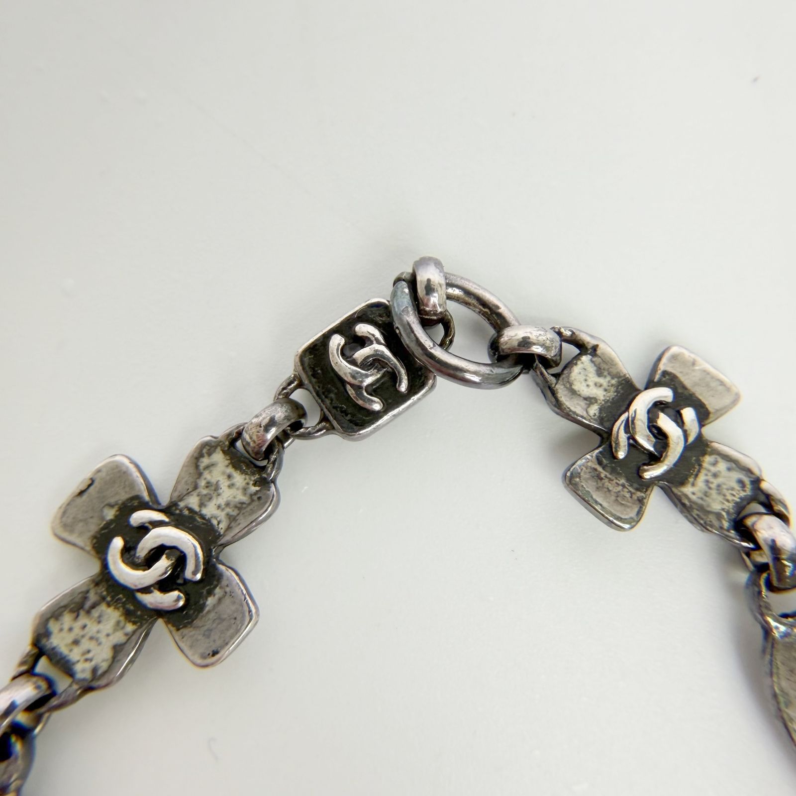 中古】CHANEL シャネル ココマーク マルチチャーム ブレスレット