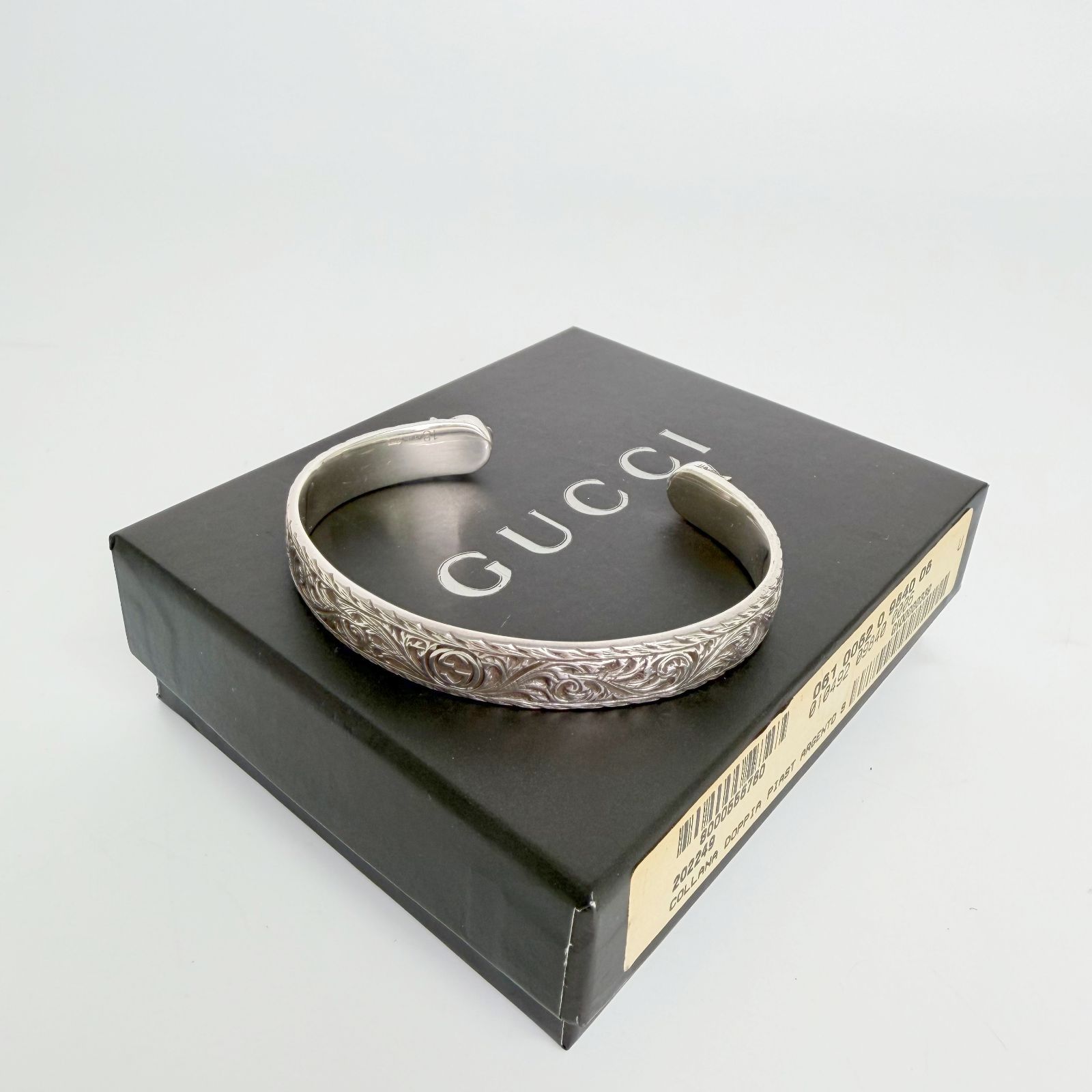 中古】GUCCI グッチ キャットヘッド アラベスク インターロッキングG