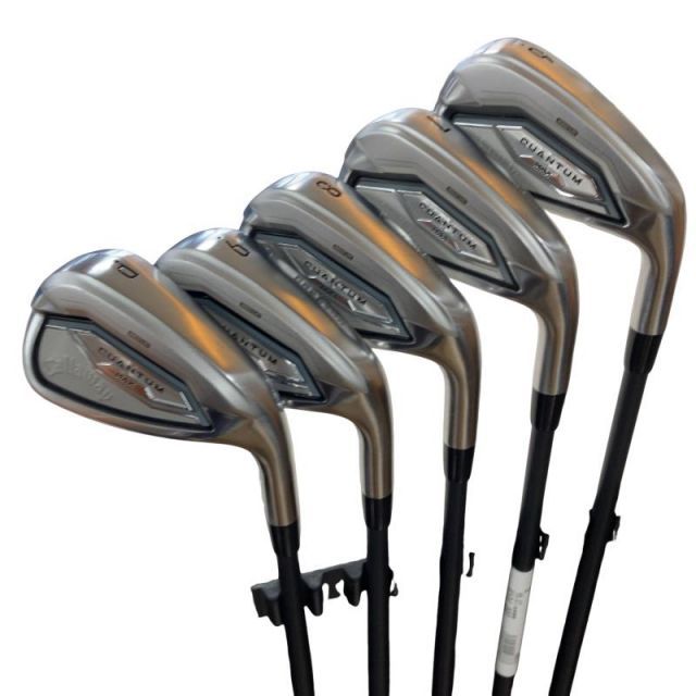 【中古】 キャロウェイ QUANTUM MAX 5S アイアンセット IR 純正特注シャフト (フレックスSR) メンズ 男性用 右利き 右用 Bランク ゴルフクラブ