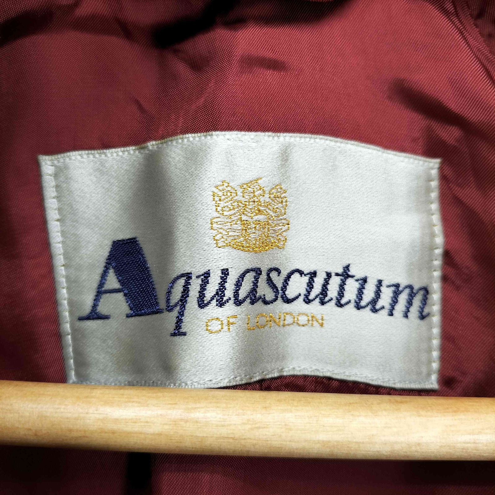 アクアスキュータム AQUASCUTUM 比翼 ドローコード フードインジップ 