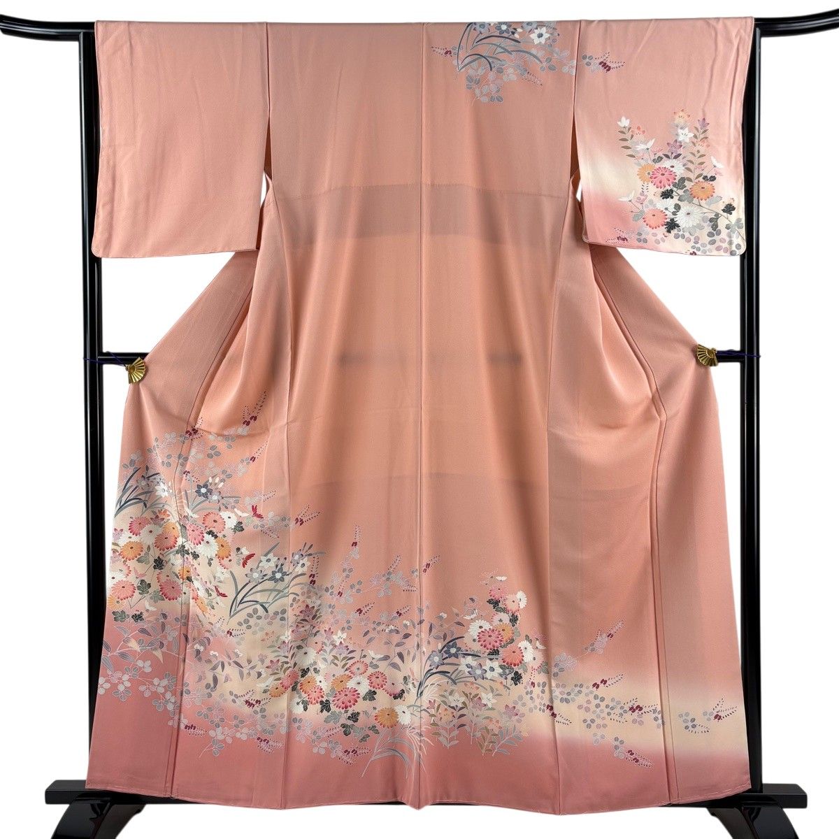 訪問着 美品 名品 身丈161cm 裄丈65cm 正絹 【】 訪問着 身丈161.5cm
