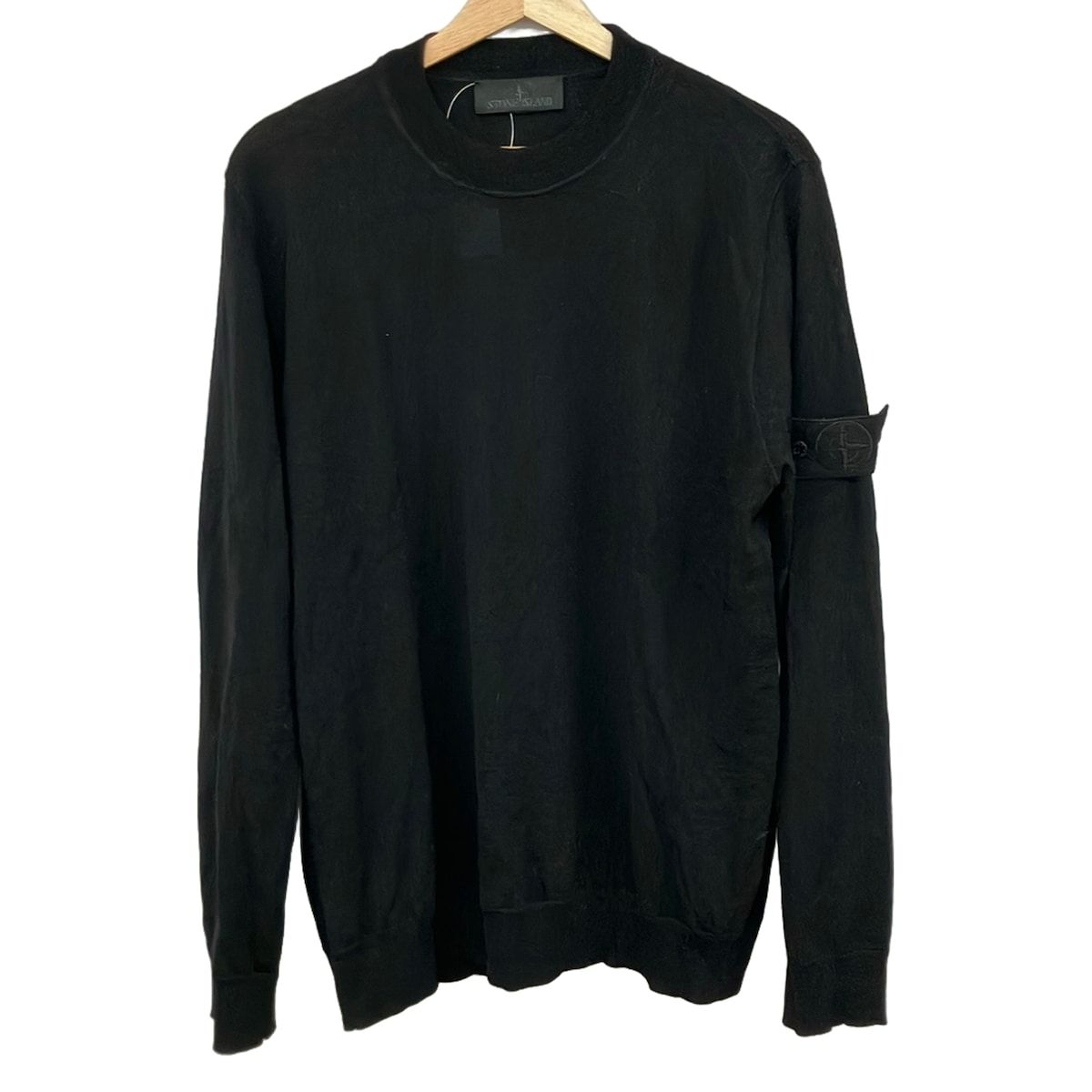STONE ISLAND(ストーンアイランド) 長袖セーター サイズL メンズ - K2S155100074S00FC 黒 長袖/クルーネック 32,045円