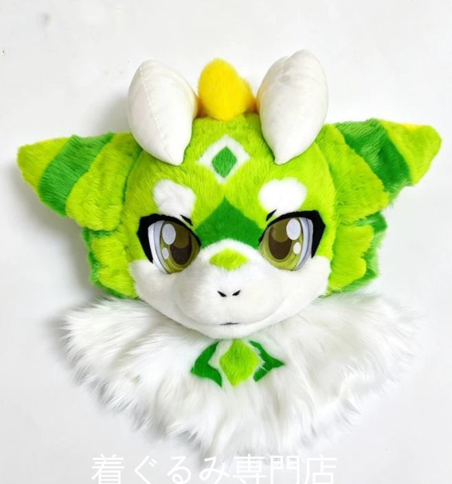 狼　犬　猫　着ぐるみ 　ヘッド ケモノ ファースーツ ぬいぐるみ コスプレ コスチューム Kurumi 一点物 D432