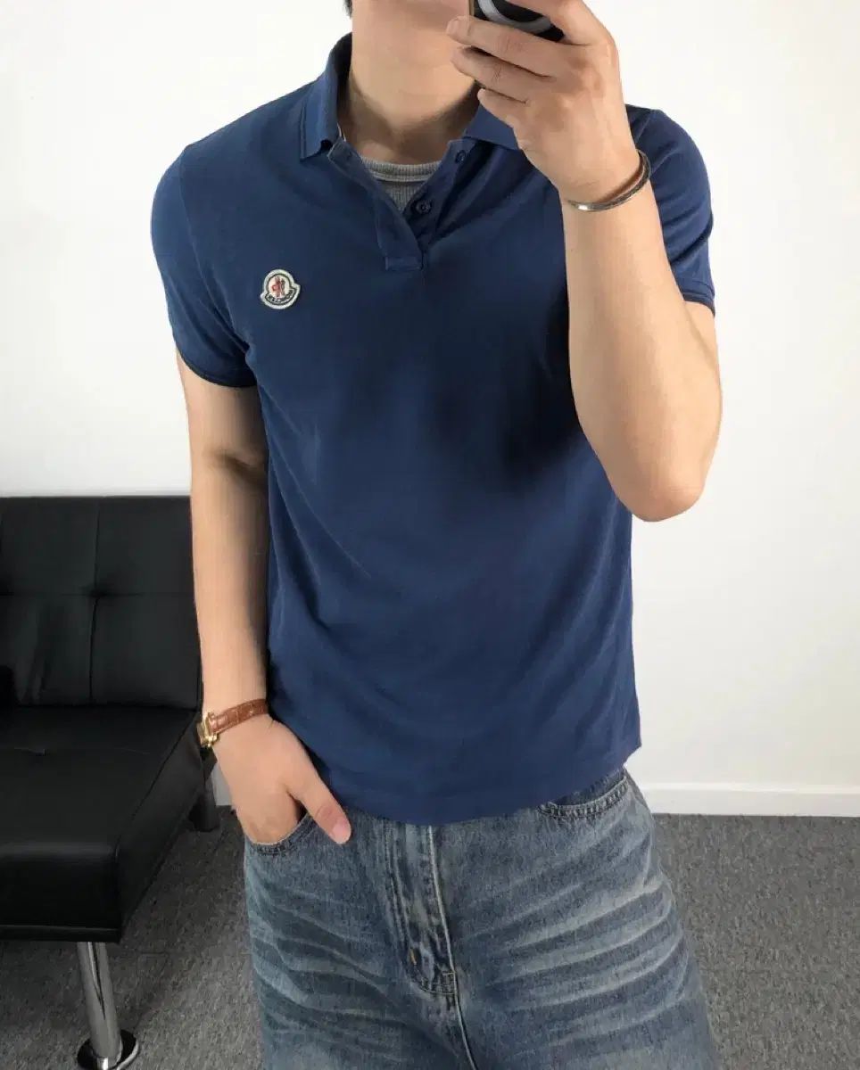 モンクレール 正規品販売認証 pkTシャツ ブルー ワッペンパッチ 半袖 13,797円