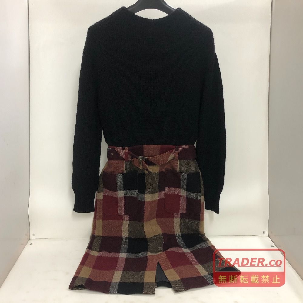 02w27283 BLUE LABEL CRESTBRIDGE ニットワンピース ブラック 36 中国