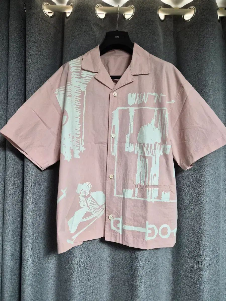 システムオム オープンカラー シャツ 出品