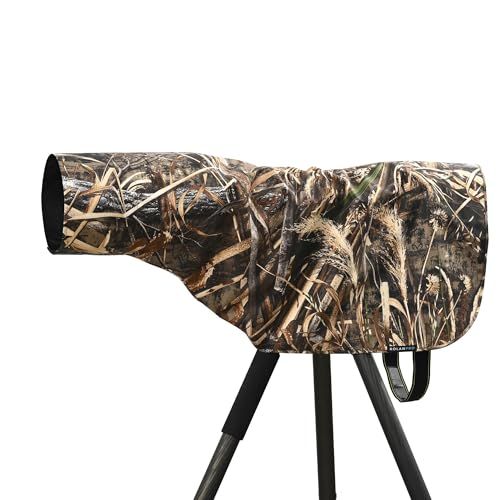ROLANPRO Lサイズ レインカバー 望遠用レインコート、長さ90cm 400mm f/2.8、500mm f/4、600mm f/4、800mm f/5.6レンズ-#厚手芝生防水t