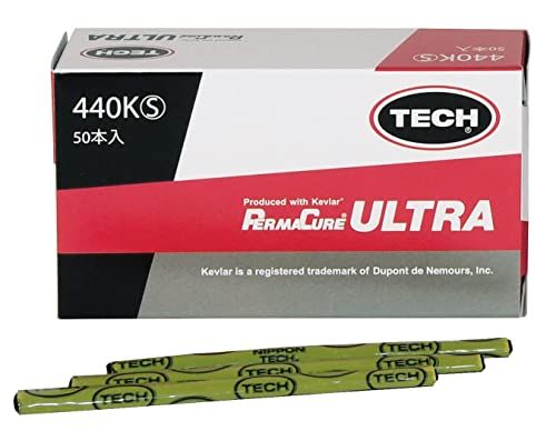 msTECH テック パンク修理材 440K パーマキュアウルトラ (Sサイズ、スリム) 50本入り タイヤリペア、外面修理用