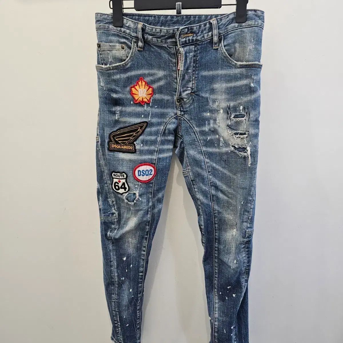 DSQUARED2 ディースクエアード2 パッチ ダメージ デニム パンツ