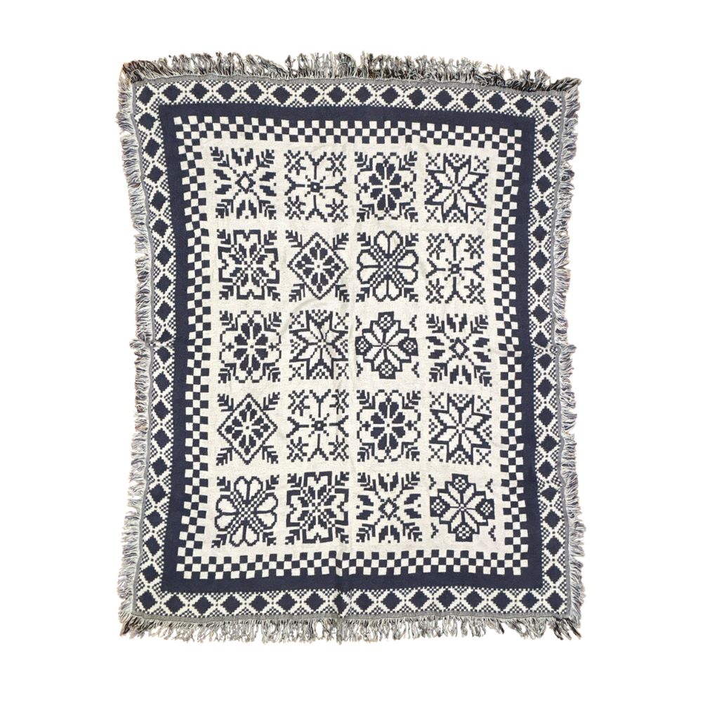 vintageラグ ブランケット マルチカバー タペストリー USA製 幾何学模様 ドット フラワー 花 Rug Blanket Floral 4196 6,840円