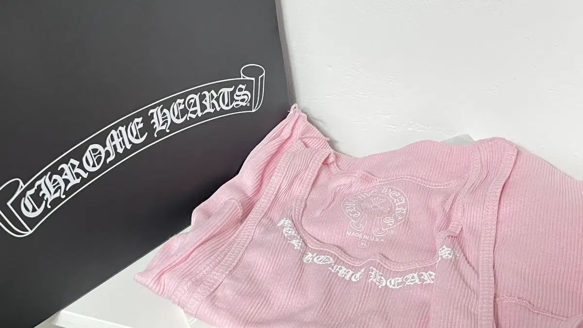CHROME HEARTS クロムハーツ LOVE YOU ノースリーブ ピンク XL 新品 フルセット