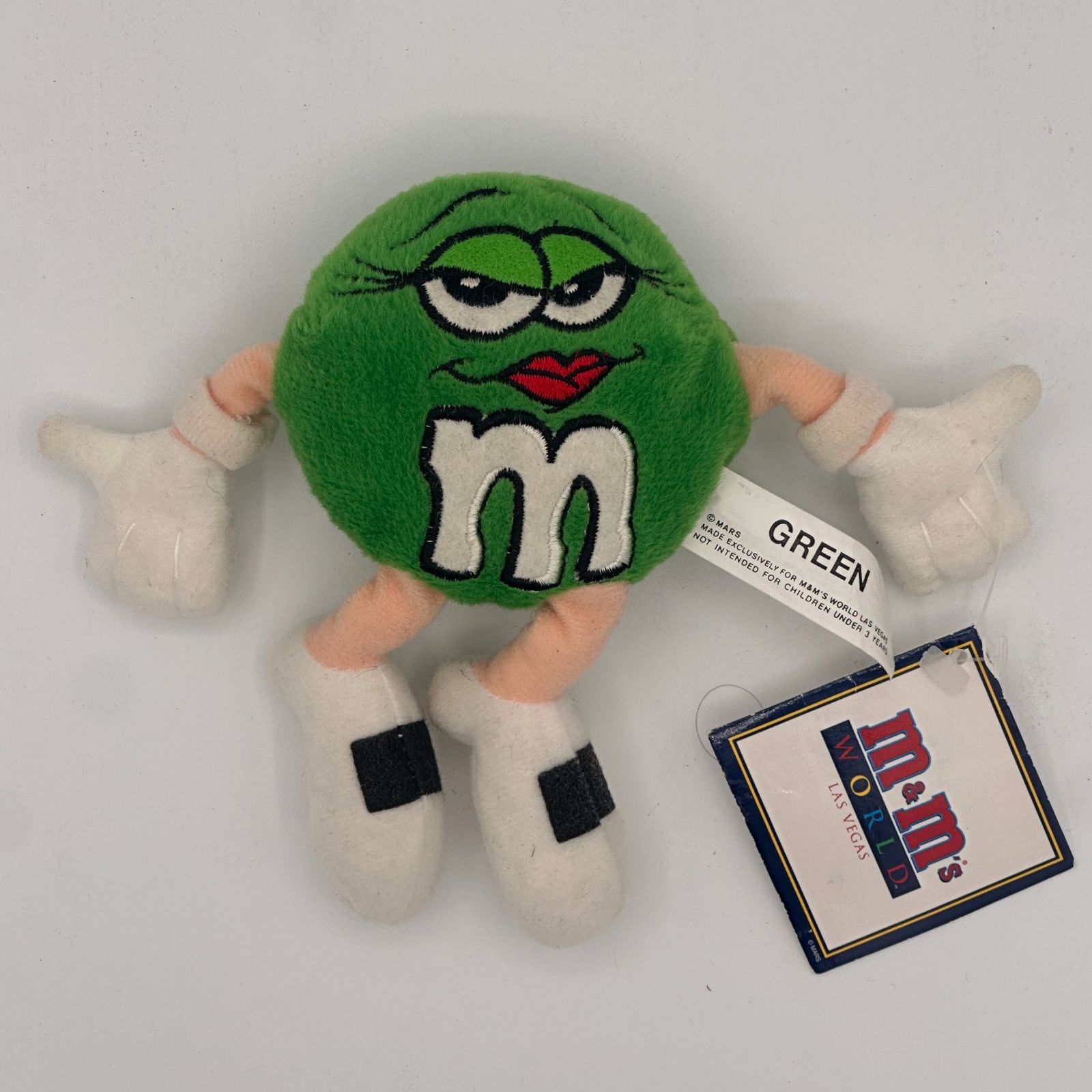 m&m's！エムアンドエムズのぬいぐるみ☆グリーン☆大きめ 1997【M&M'S WORLD限定】エムアンドエムズ ぬいぐるみ 3体セット