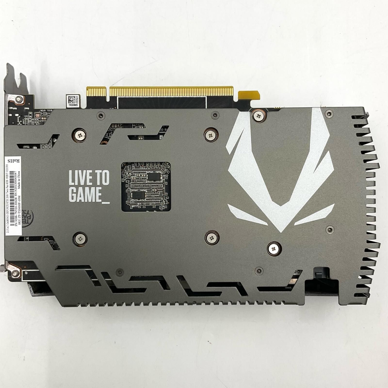 【全額返金保証】【最速発送】ZOTAC グラフィックボード GeForce RTX 2060 6GB 美品 動作確認済