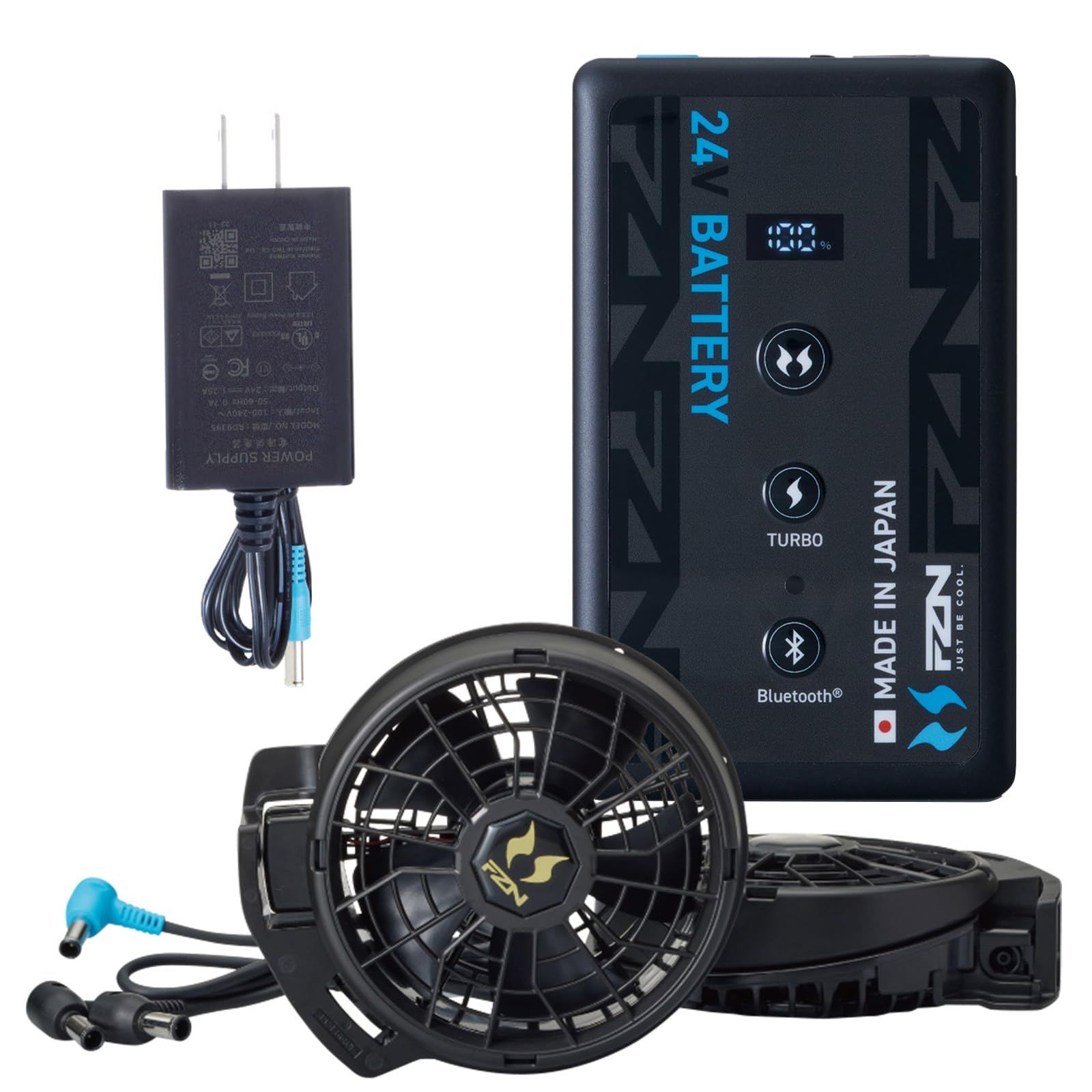[空調風神服] 24V デバイス セット RD9690PJ RD9610PH 2026 ファン アダプター 日本製 空調作業服 サンエス SUNS プロユニステッカー付[RD9690PJ+RD9610PH(ななめ)] 22,297円