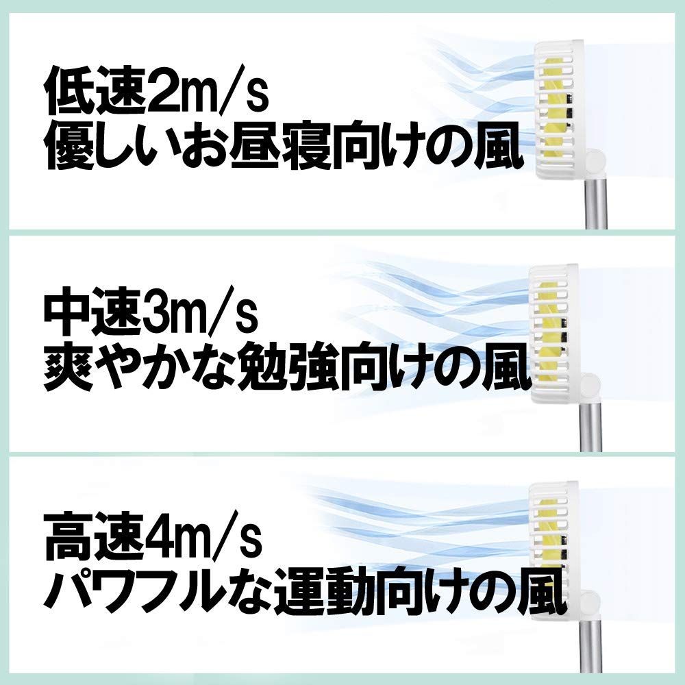 [EnergyPower] USB Type-C 充電式 折りたたみ扇風機 形状自由自在 5枚羽根パワフル送風 女性用ポーチに収まるコンパクトサイズ 静音 2000mAh大容量バッテリー 外部機器充電機能 省エネ設計 モバイル ポータブル 携帯用 旅行用 トラ