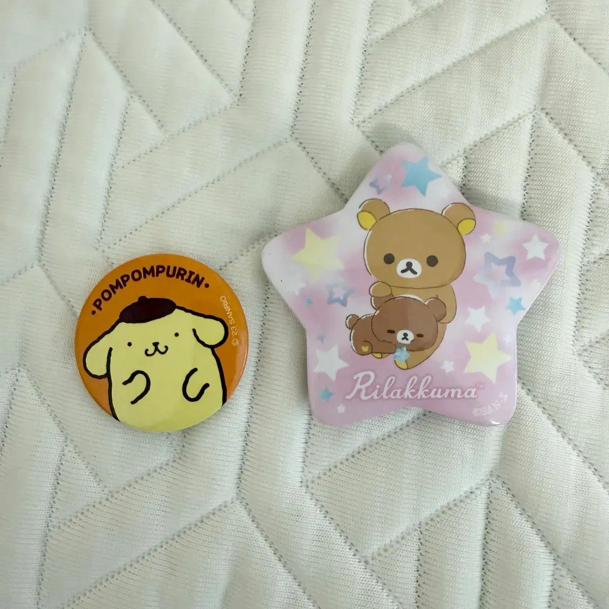 Insignia de lata de Rilakkuma Ichiban Kuji