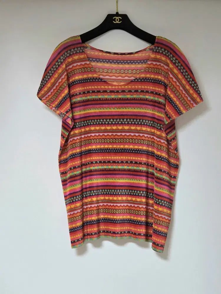 ISSEY MIYAKE (イッセイミヤケ) PLEATS PLEASE (プリーツプリーズ) カラフル トップス (5)