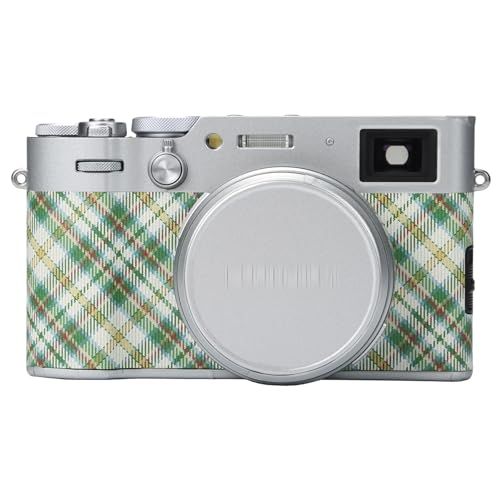 Fujifilm X-100VI/X100VI専用カメラボディ保護装飾ステッカー 適用fuji x-100vi/x100vi カメラスキンカバー プロテクター フィルム 傷防止耐摩耗性 (クリスマスグリーン)t