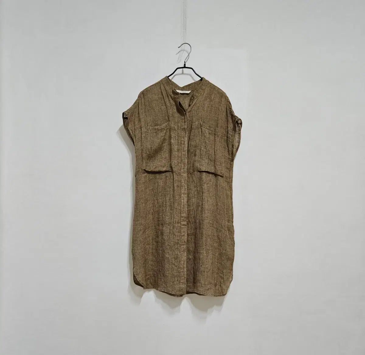 ベルディ リネン100% ロングシャツ