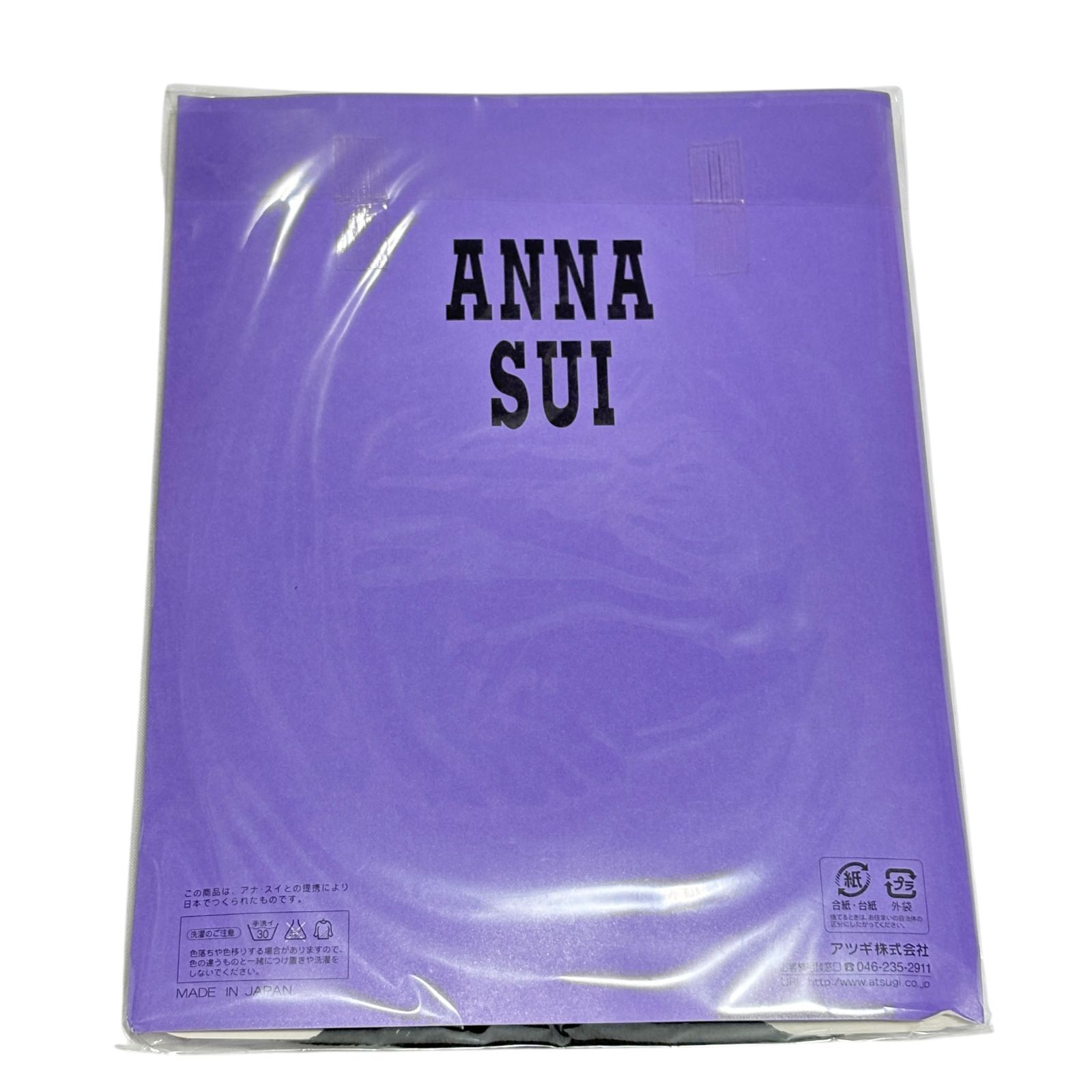ANNA SUI アナスイ バタフライネット ストッキング S-L ブラック 黒