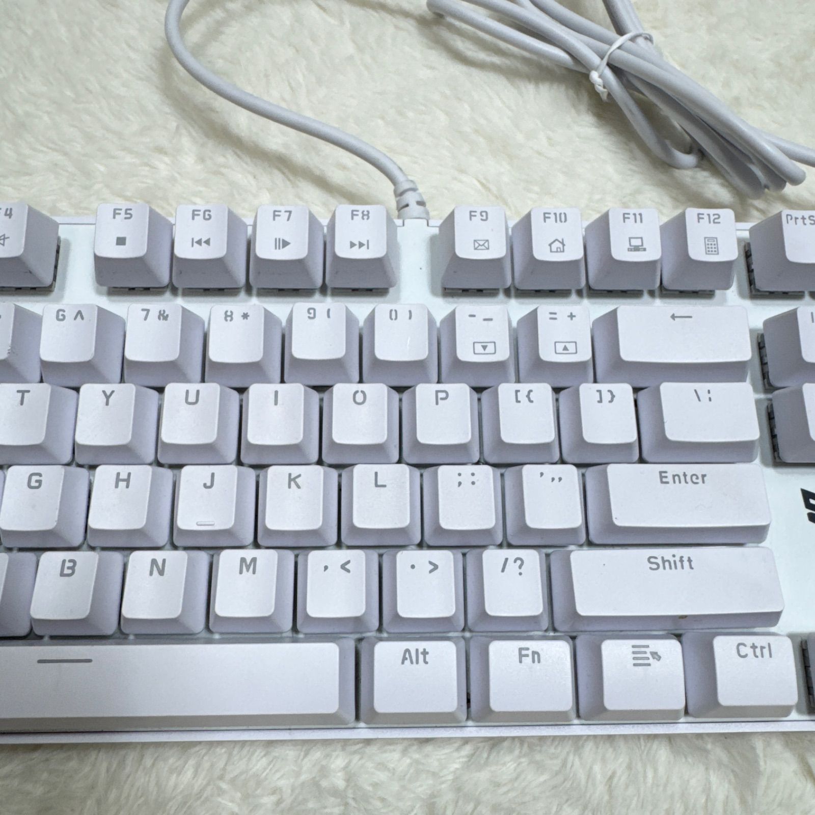 美品】サンソニー ゲーミングキーボード N-J9PRO ホワイト 有線 - メルカリ