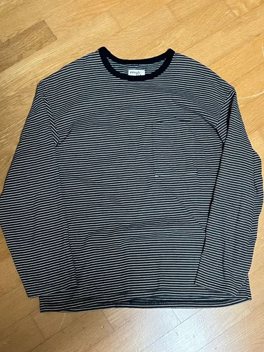 1 ROUGH SIDE ピンストライプ ロングスリーブ