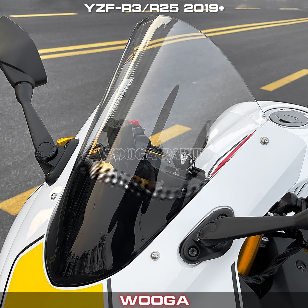 WOOGA ヤマハ YZF-R3 YZF-R25 2019〜2022対応 ダブルデフレクター