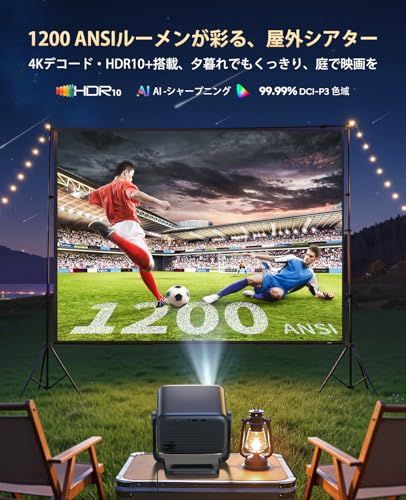 ☆新品☆プロジェクター4K【公式Google TV＆1200ASNI高輝度