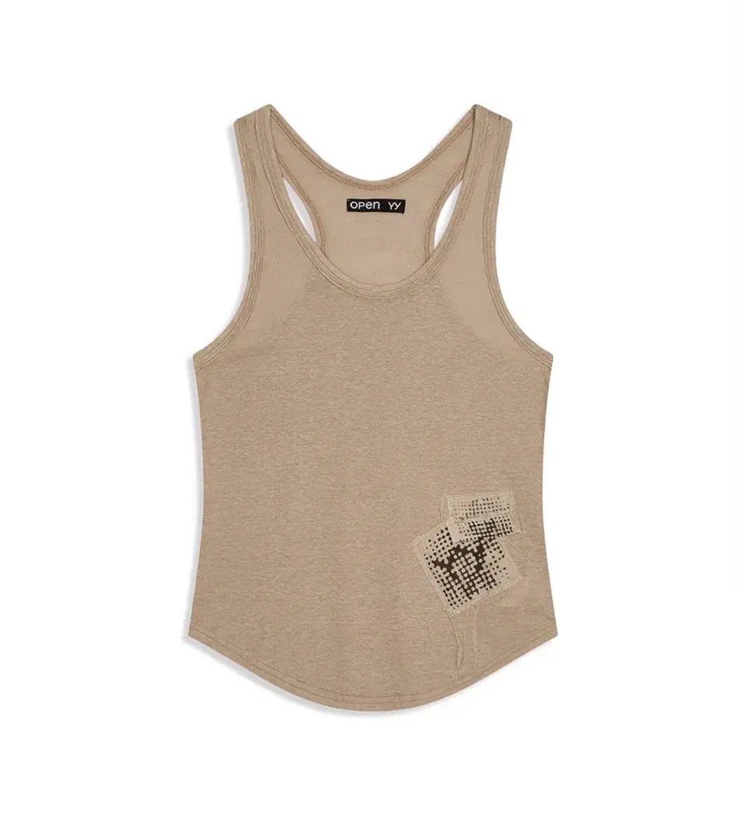 Open YY PAT LOUNGE SLEEVELESS BEIGE