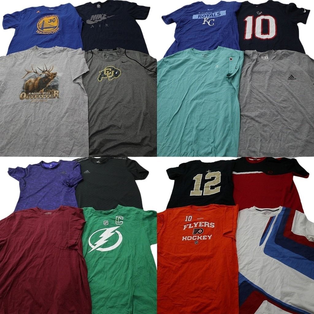古着卸 まとめ売り ブランドMIX Tシャツ 16枚セット ( メンズ XL ) カベラス ナイキ アディダス チャンピオン エルエルビーン 中古 NF8808 14,322円