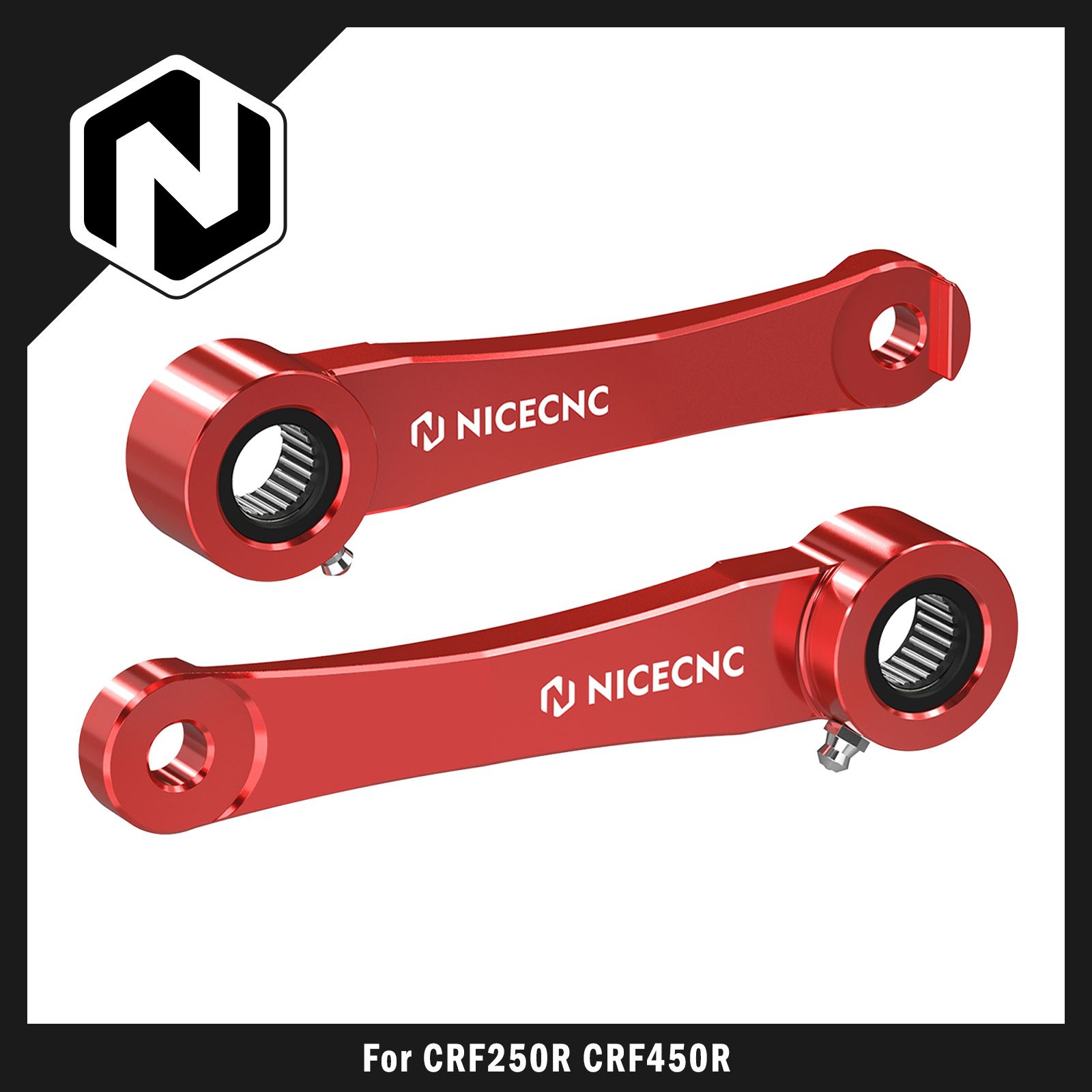 NICECNC ホンダ CRF250R CRF250RX 2018〜2024 CRF450R CRF450RX 2017〜2024 CRF450X CRF450L 2019〜2023対応 ローダウンリンクキット アルミ製