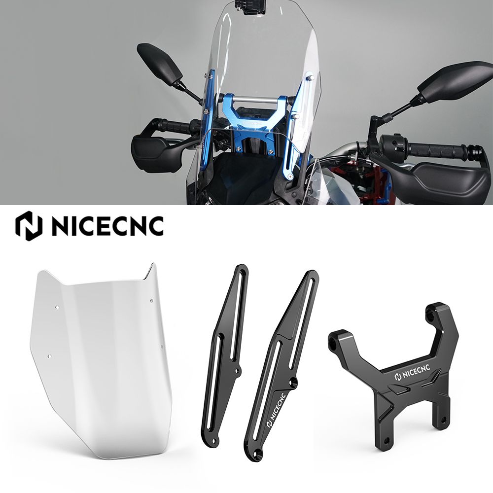 NICECNC ヤマハ テネレ700 XTZ700 2019〜2023対応 ウインドシールド ウインドスクリーン ダッシュスタビライザー アジャスターキット