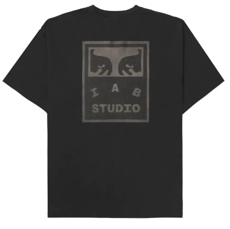 IAB Studio アイエプスタジオ x OBEY オベイ アイズ アイコン 半袖 Tシャツ チャコール グレー アントラサイト