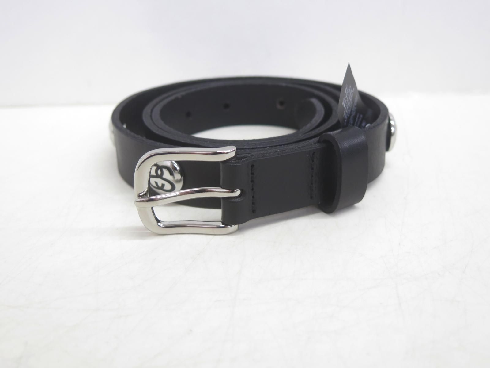 STUSSY ステューシー 135188 SS-Link Studded Belt レザー スタッズベルト