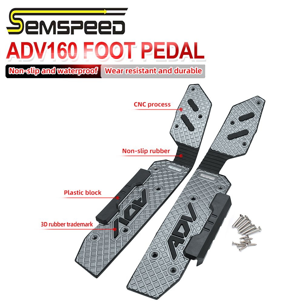 SEMSPEED ホンダ ADV160 2021〜2023対応 CNCアルミ フットボード フットレスト フロントリアセット