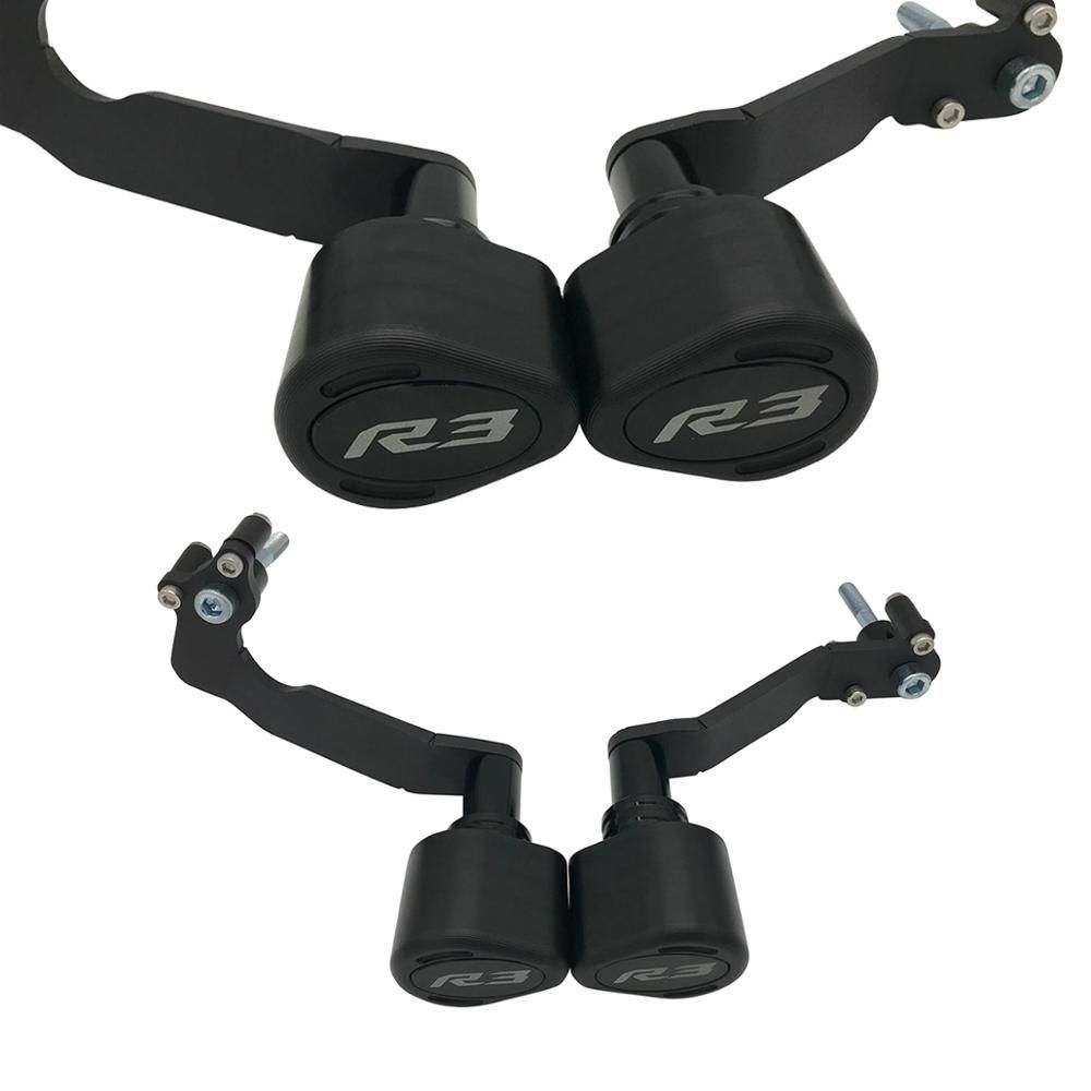 SEMSPEED ヤマハ YZF-R3 2019〜2023対応 クラッシュパッド エキゾーストスライダー ボディプロテクター CNC 1ペア