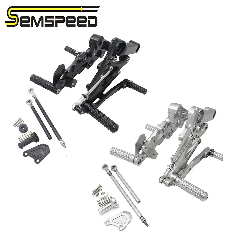 SEMSPEED アプリリア RS660 2020〜2023対応 CNC調節可能フットレスト アルミ合金 レーシングデザイン