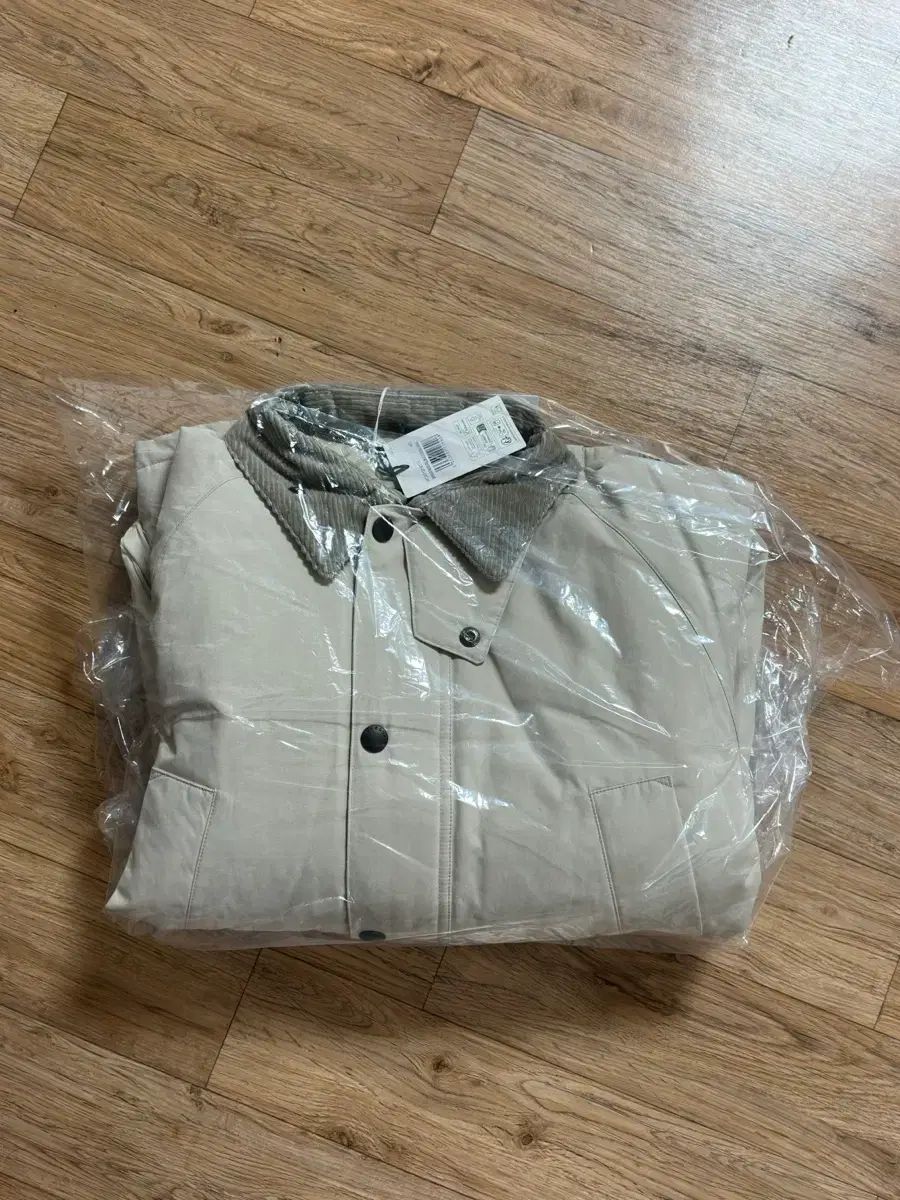 新品 バブアー メンズ アイボリー ビデイル ダウン ジャケット 40