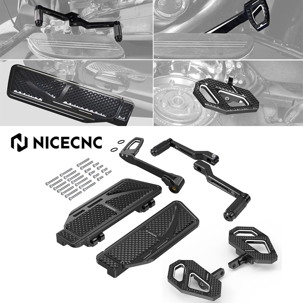 NICECNC ハーレー ロードグライド FLTRX FLTRXS 2015〜2023 ストリートグライド FLHX FLHXS 2017〜2023対応 拡大ライダーフットボード フットレスト ブレーキ シフターレバー 74,096円