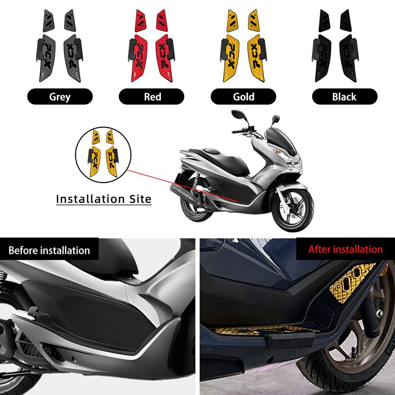 SEMSPEED ホンダ PCX125 PCX160 2025対応 CNCアルミ製アンチスリップフットペグ OEM交換タイプ