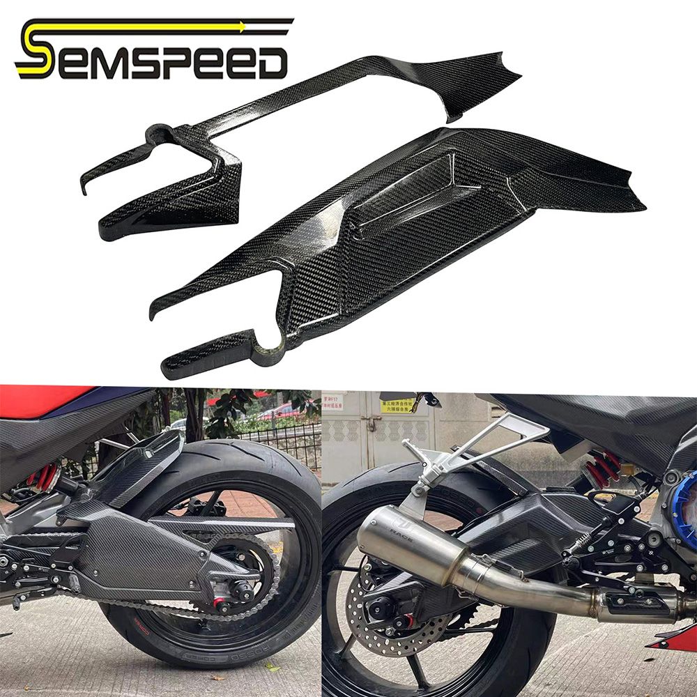 SEMSPEED アプリリア RS660 2020〜2021対応 カーボンファイバー リアホイール フロントフォークトリムカバー フレームプロテクター 2個セット