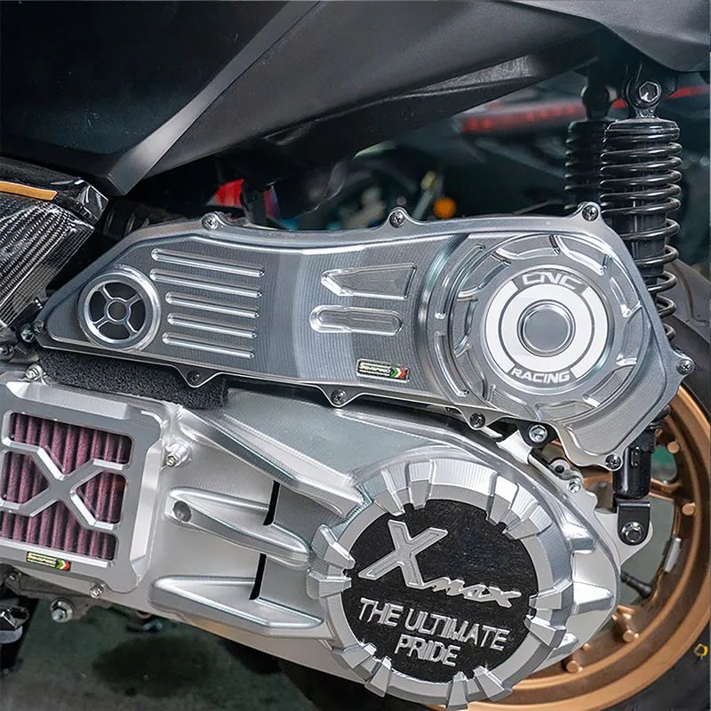 SEMSPEED ヤマハ XMAX300 XMAX250 2017〜2025対応 CNCアルミ エアフィルターカバー クイックリリースハウジングキャップ
